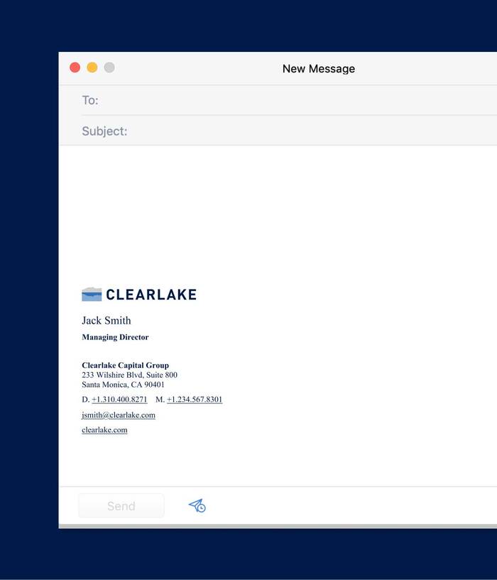 Clearlake Email Signature Comps
