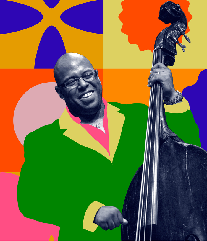 Christian McBride playing at Monterey Jazz Festival 