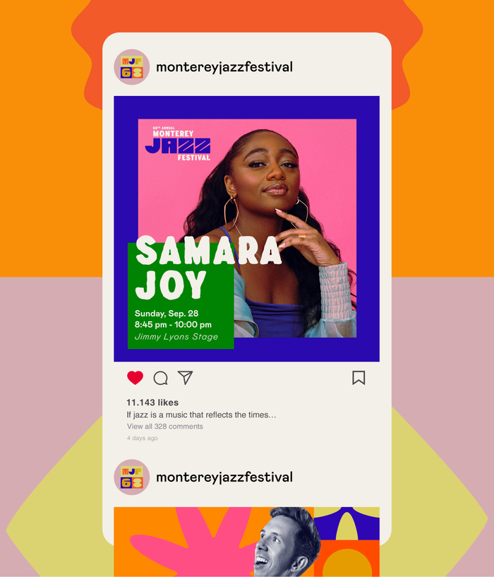 Monterey Jazz Festival social media posts