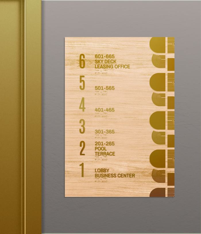 Burnham Nashville Elevator Wayfinding